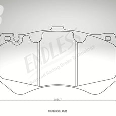 Endless Bremsbeläge Vorderachse für Mercedes Art. C73310K