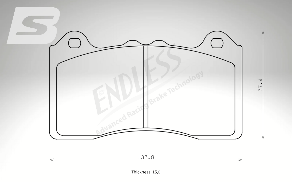 Endless Bremsbeläge Vorderachse für Ford Art. C73440