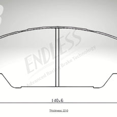 Endless Bremsbeläge Vorderachse für Hyundai Art. C83210