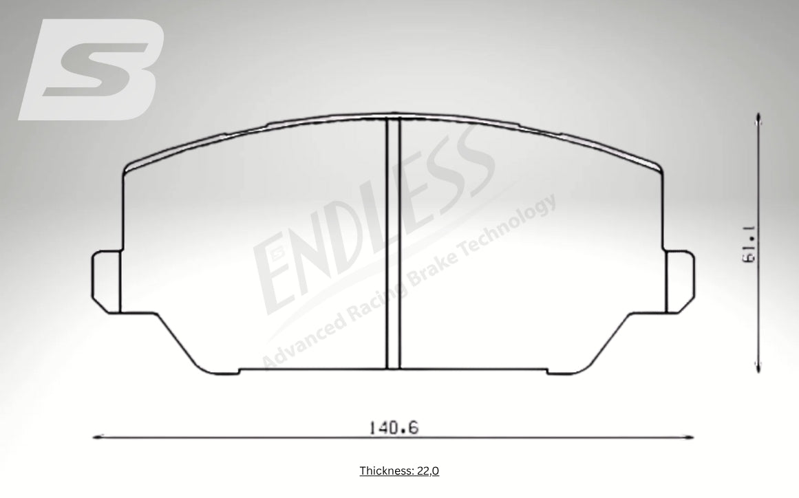 Endless Bremsbeläge Vorderachse für Hyundai Art. C83210