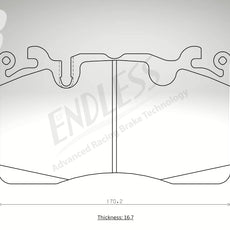Endless Bremsbeläge Vorderachse für McLaren Art. C83530K