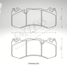 Endless Bremsbeläge Vorderachse für Aston Martin Art. C83600