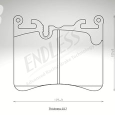 Endless Bremsbeläge Vorderachse für McLaren Art. C84590K