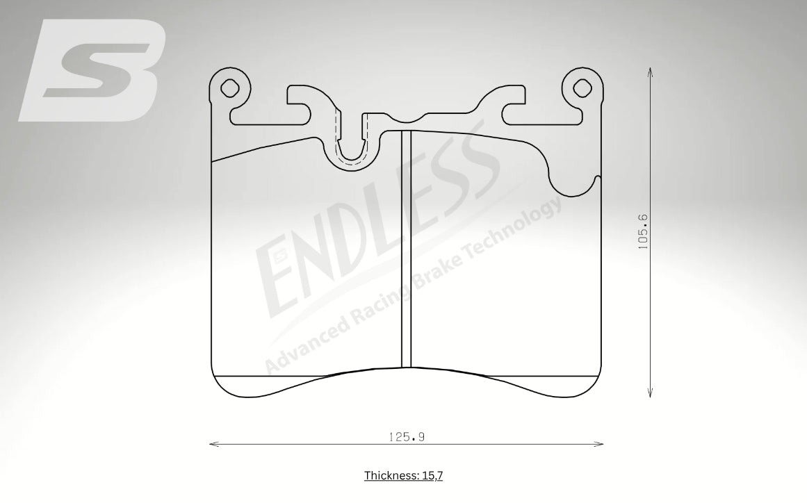 Endless Bremsbeläge Vorderachse für McLaren Art. C84590K