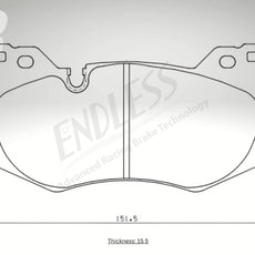 Endless Bremsbeläge Vorderachse für Chevrolet Art. C93500