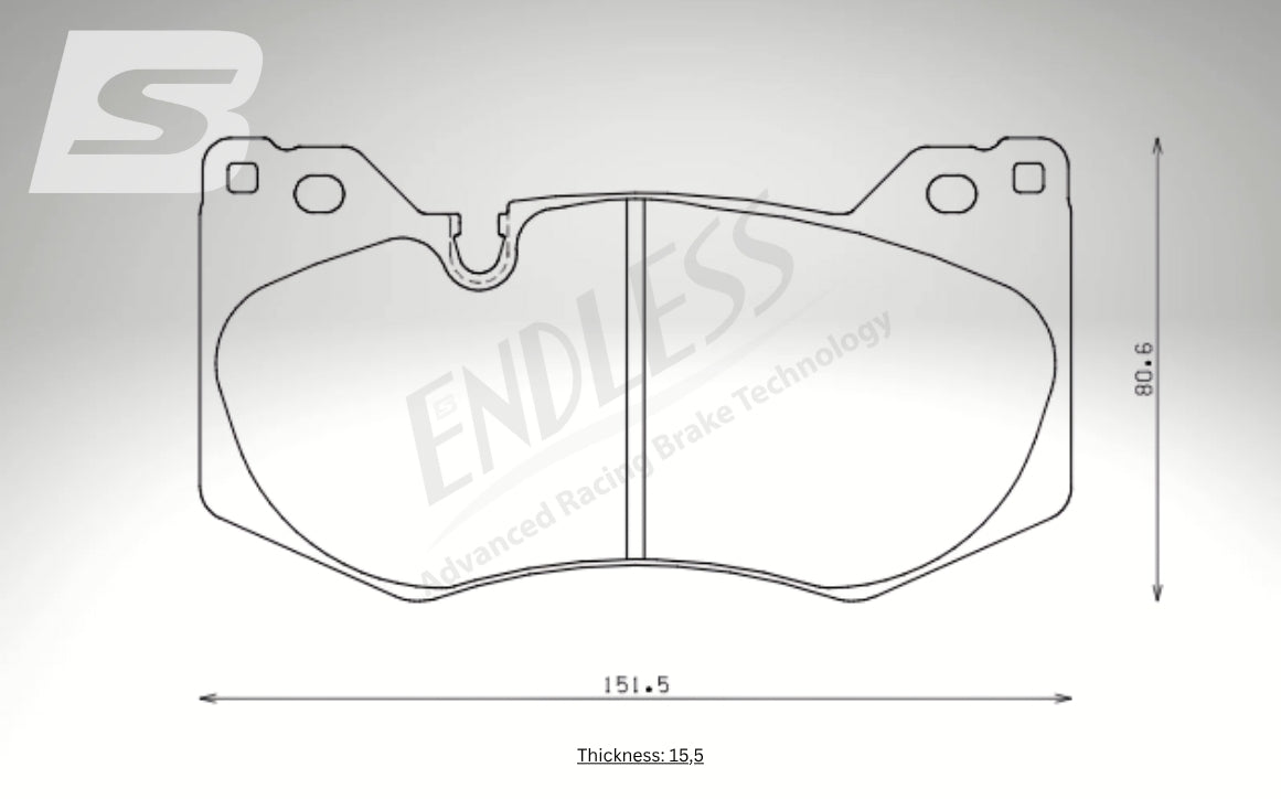 Endless Bremsbeläge Vorderachse für Chevrolet Art. C93500