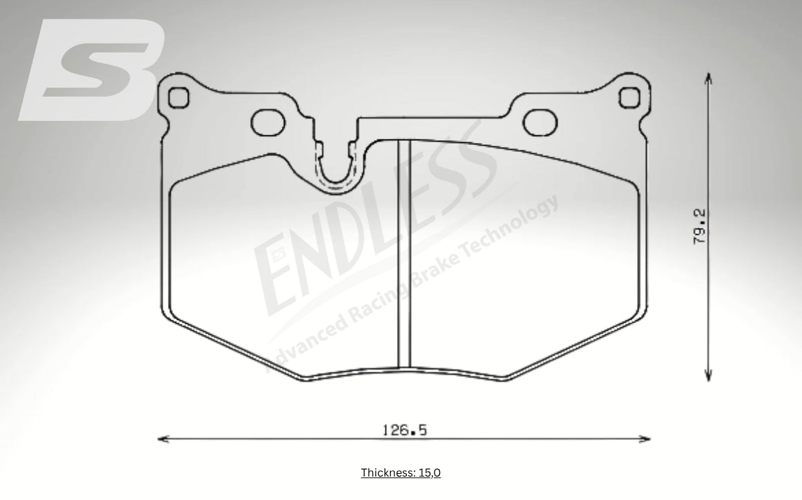 Endless Bremsbeläge Hinterachse für Chevrolet Art. C94510