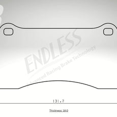 Endless Bremsbeläge Vorderachse für Lamborghini Art. D03770