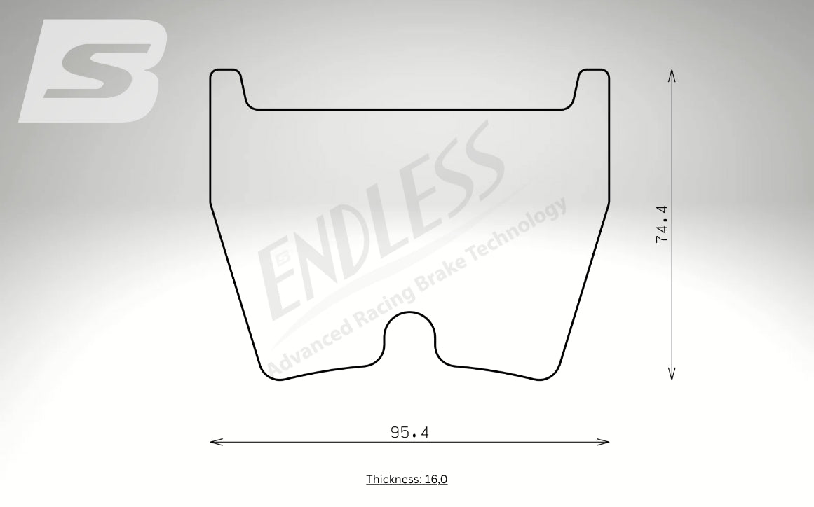 Endless Bremsbeläge Vorderachse für Lamborghini Art. D03820