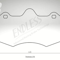 Endless Bremsbeläge Vorderachse für Aston Martin Art. D03980