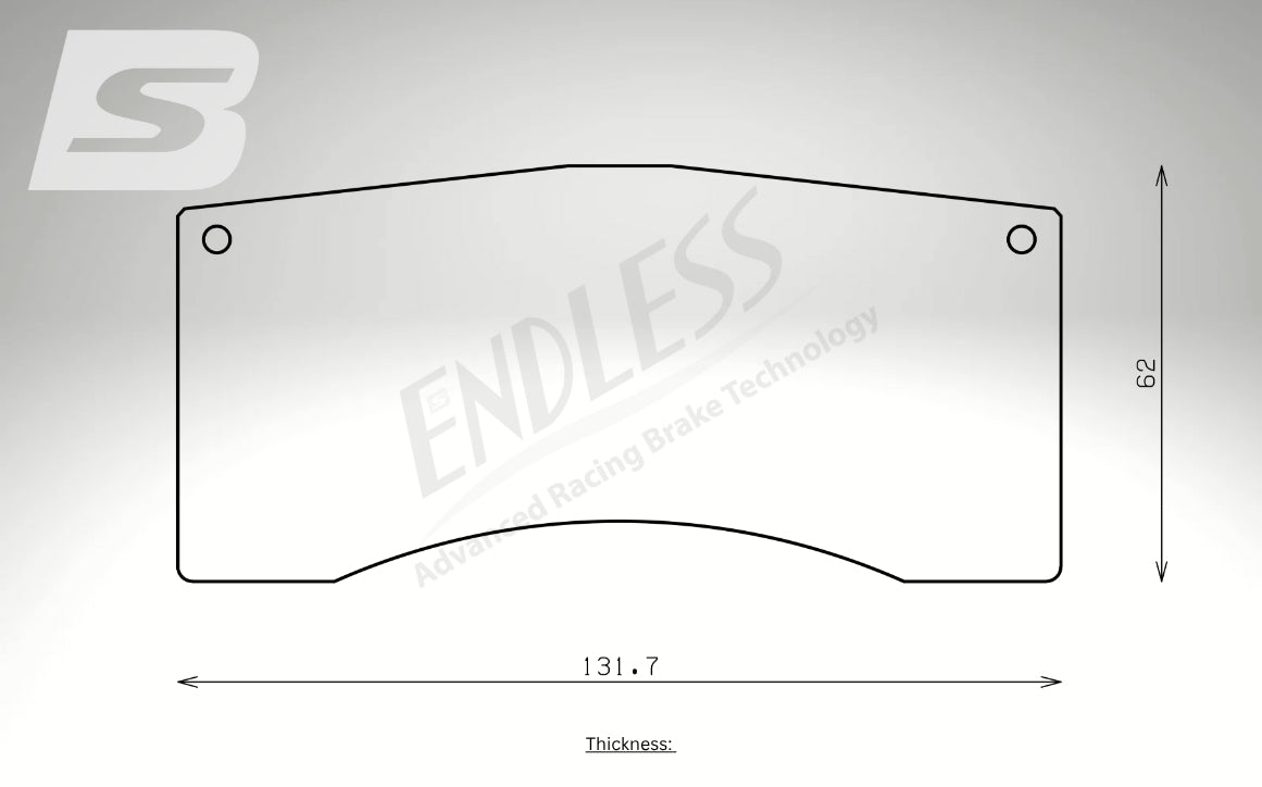 Endless Bremsbeläge Hinterachse für McLaren Art. D04020