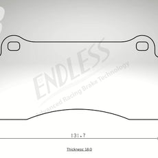 Endless Bremsbeläge Hinterachse für Nissan Art. D04770