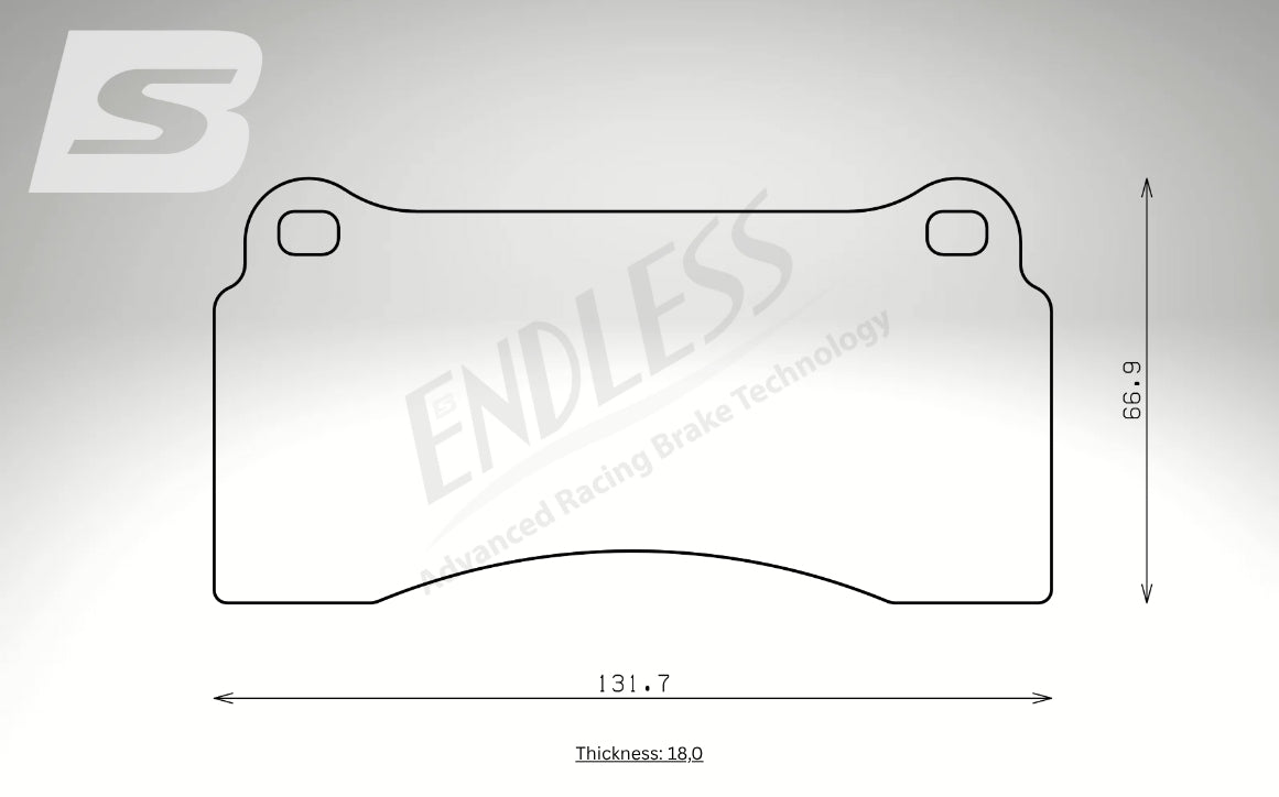Endless Bremsbeläge Hinterachse für Nissan Art. D04770