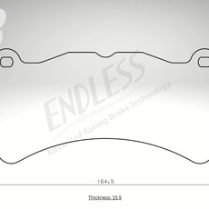 Endless Bremsbeläge Vorderachse für Maserati Art. D13120