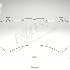 Endless Bremsbeläge Vorderachse für McLaren Art. D13170