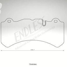 Endless Bremsbeläge Vorderachse für Volvo Art. D13320