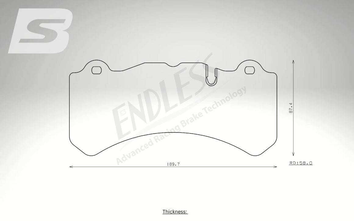 Endless Bremsbeläge Vorderachse für Volvo Art. D13320