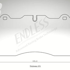 Endless Bremsbeläge Vorderachse für Nissan Art. D13330K