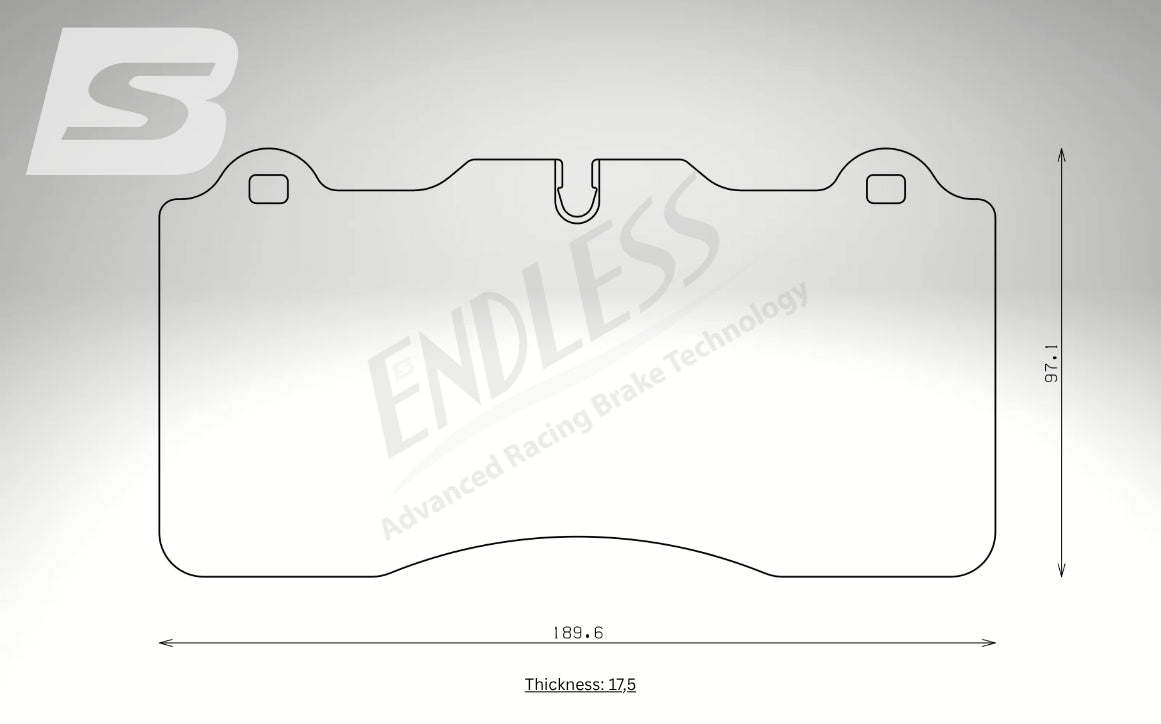 Endless Bremsbeläge Vorderachse für Nissan Art. D13330K