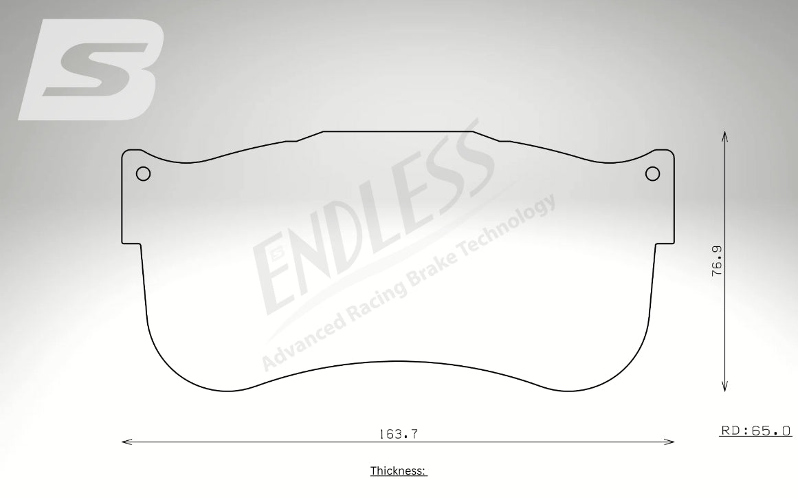 Endless Bremsbeläge Vorderachse für Lamborghini Art. D13450