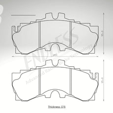 Endless Bremsbeläge Vorderachse für Lexus Art. D13840