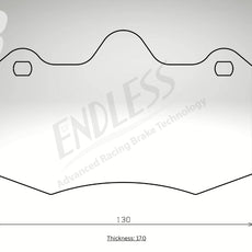 Endless Bremsbeläge Hinterachse für McLaren Art. D14000