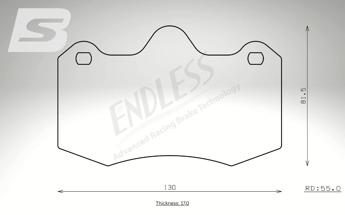 Endless Bremsbeläge Hinterachse für McLaren Art. D14000