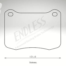 Endless Bremsbeläge Hinterachse für Lexus Art. D14190