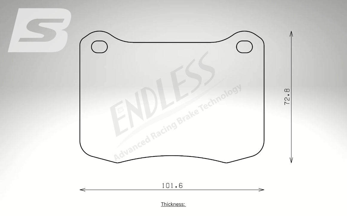 Endless Bremsbeläge Hinterachse für Lexus Art. D14190