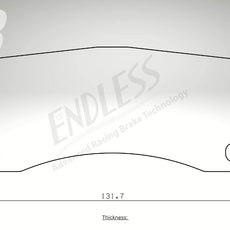 Endless Bremsbeläge Hinterachse für Jaguar Art. D14390