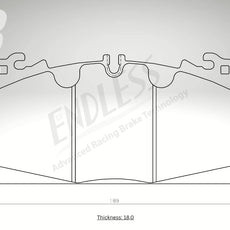 Endless Bremsbeläge Vorderachse für Nissan Art. D23000K