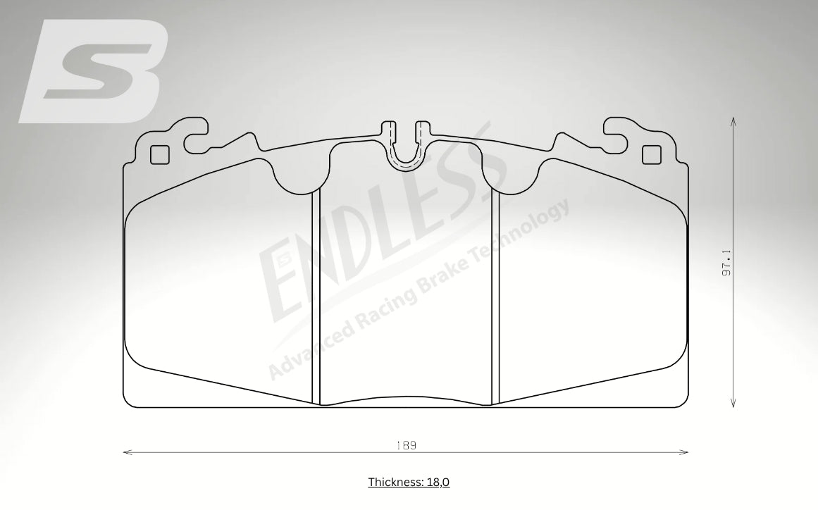 Endless Bremsbeläge Vorderachse für Nissan Art. D23000K