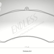 Endless Bremsbeläge Vorderachse für Lamborghini Art. D23100