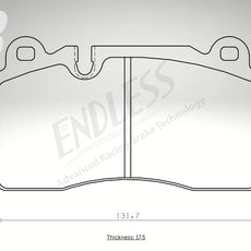 Endless Bremsbeläge Vorderachse für Nissan Art. D24010K