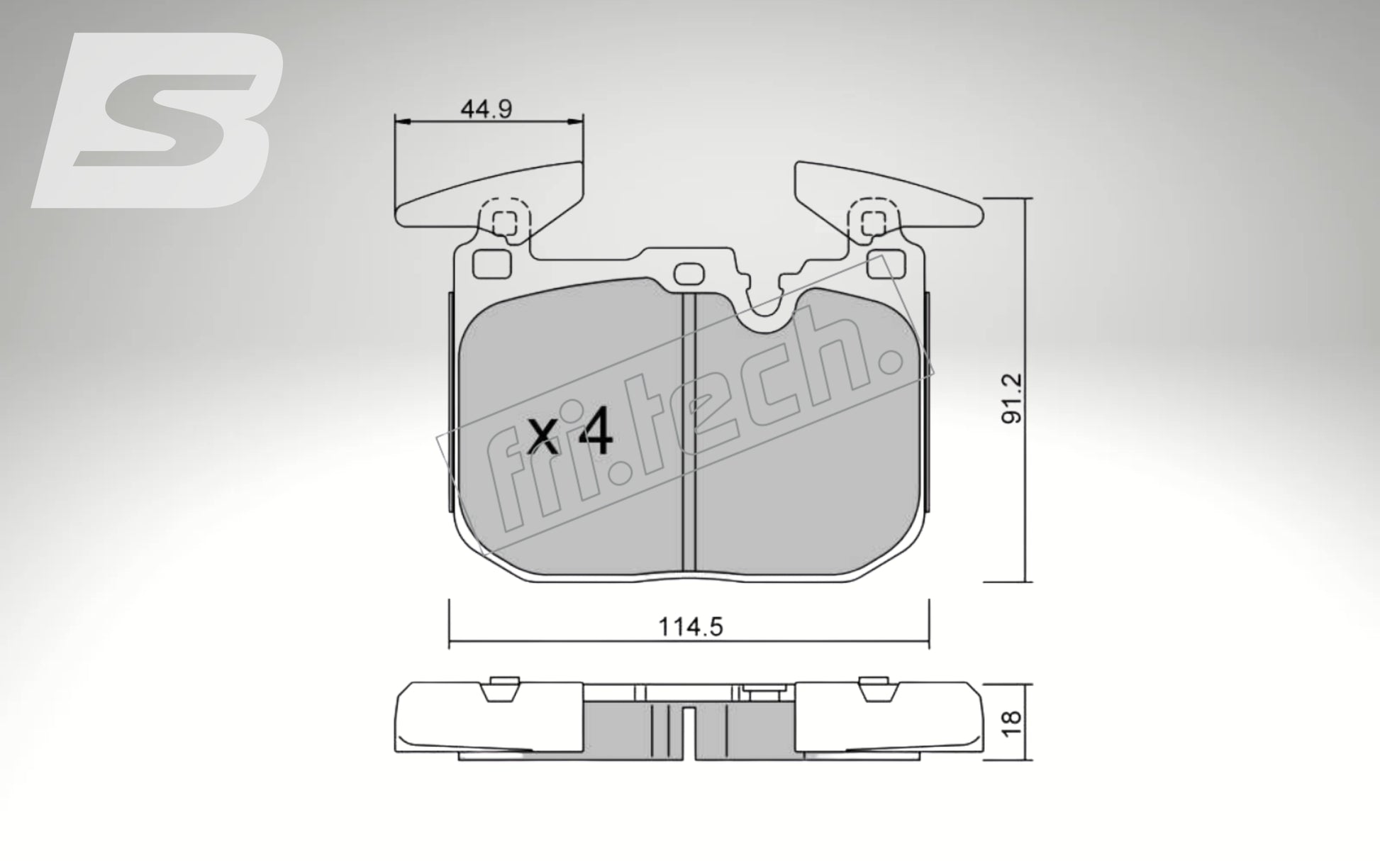 fri.tech. Bremsbeläge Vorderachse für BMW Art. F130390