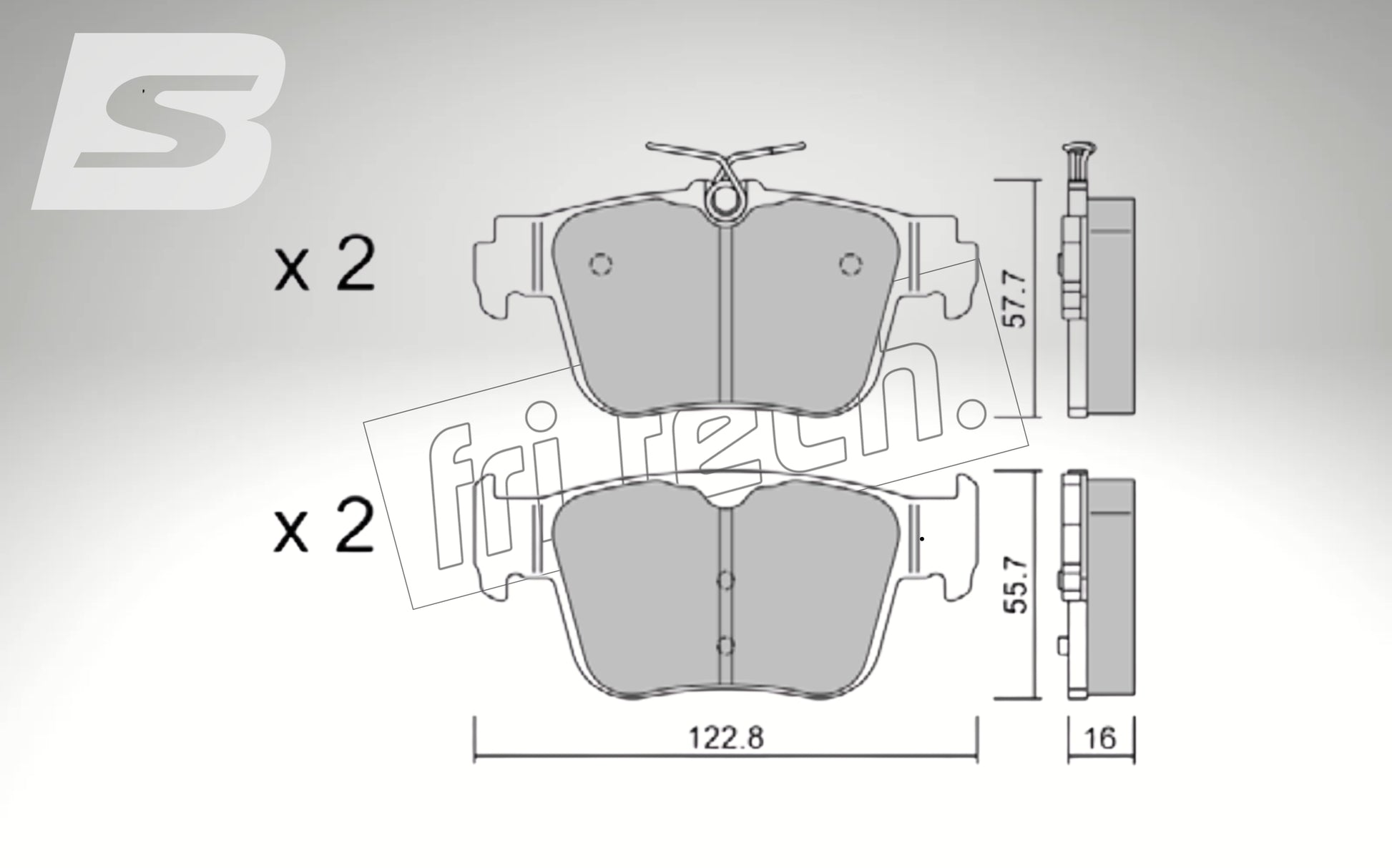 fri.tech. Bremsbeläge Hinterachse für Cupra Art. F143170