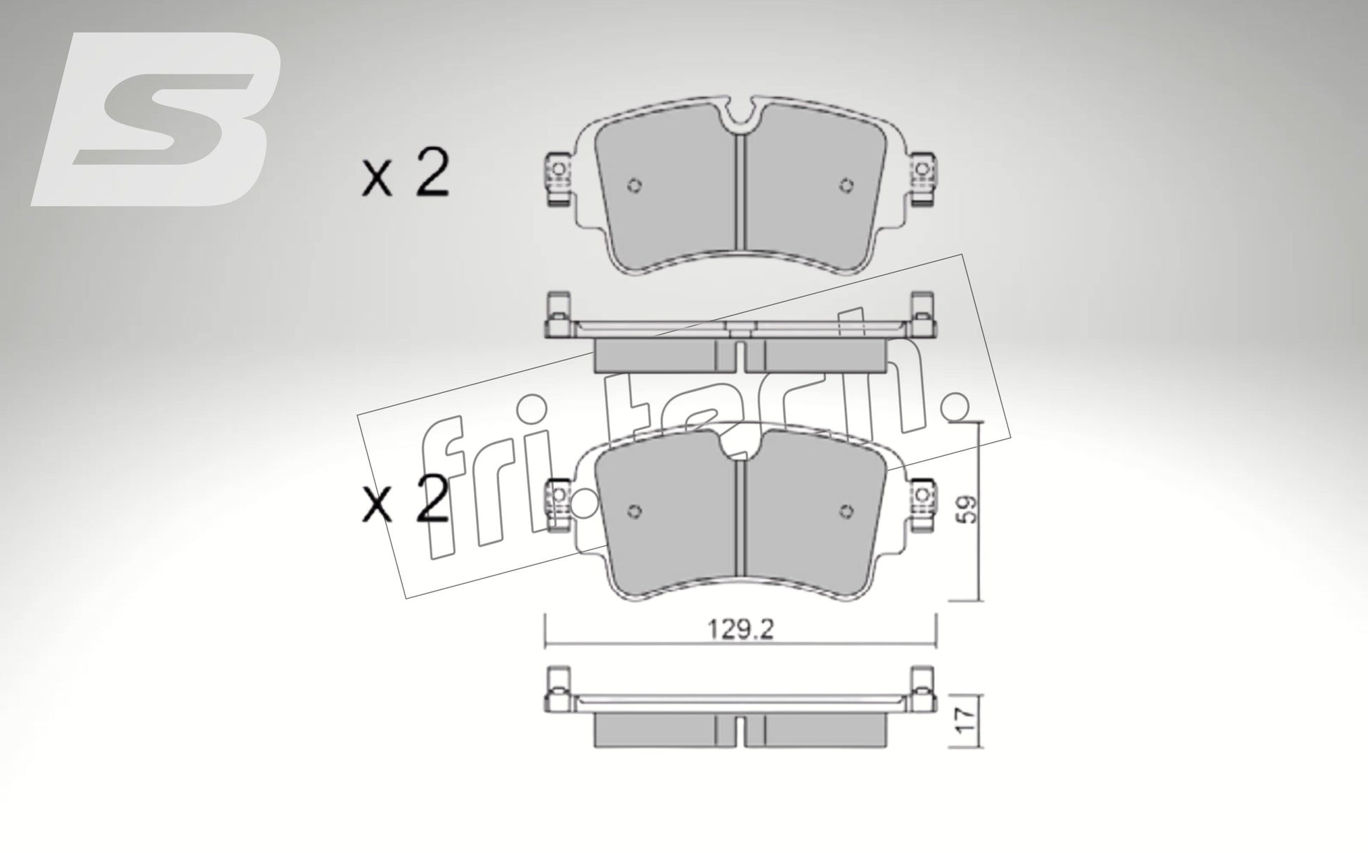 fri.tech. Bremsbeläge Hinterachse für Audi Art. F141290
