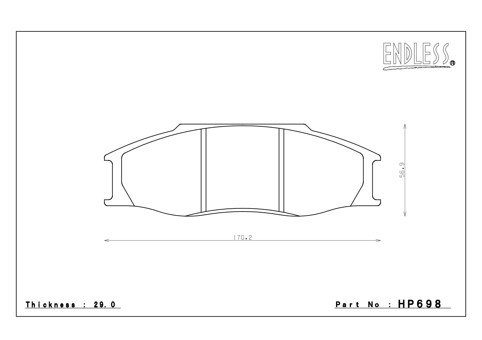 Rear axle HP698-29mm