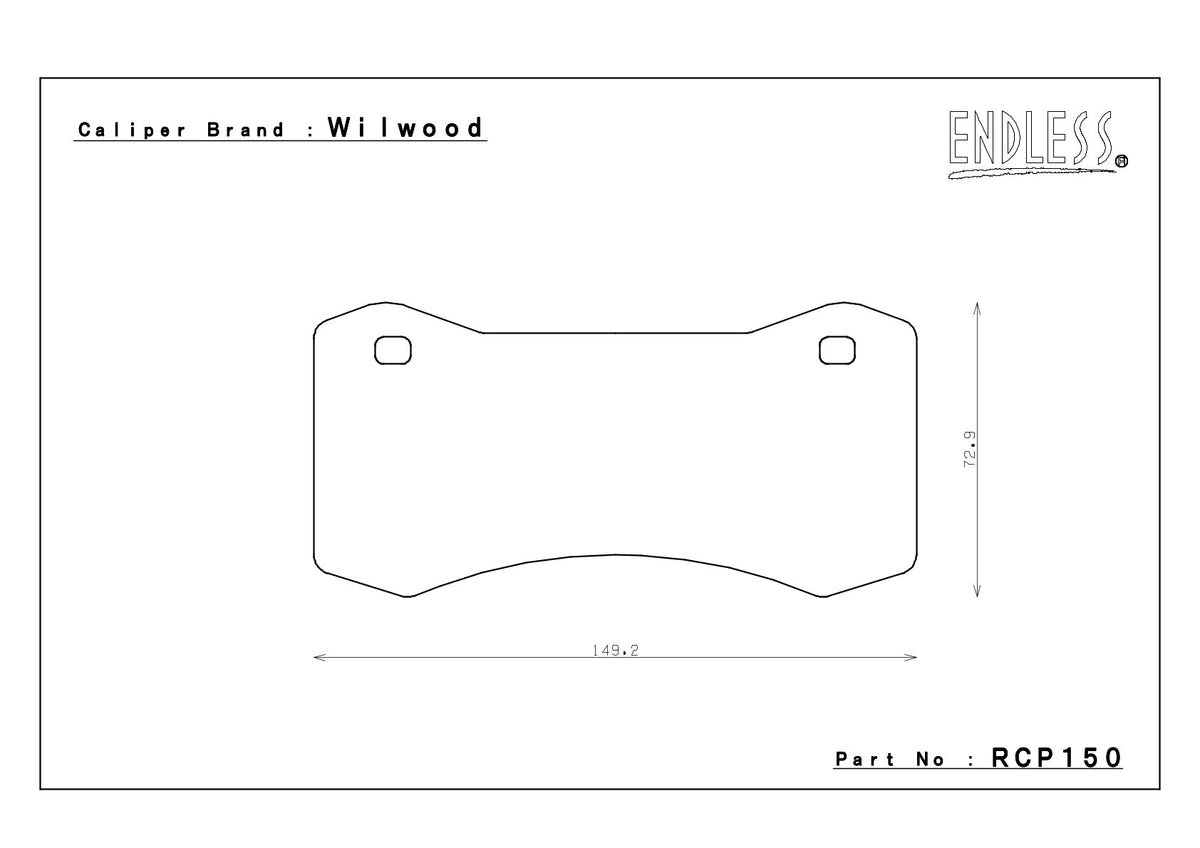 Rcp150 Ryu ENDLESS BRAKE PADS FOR RACING, RALLY, TRACKDAY and SPORT — Racing23 GmbH